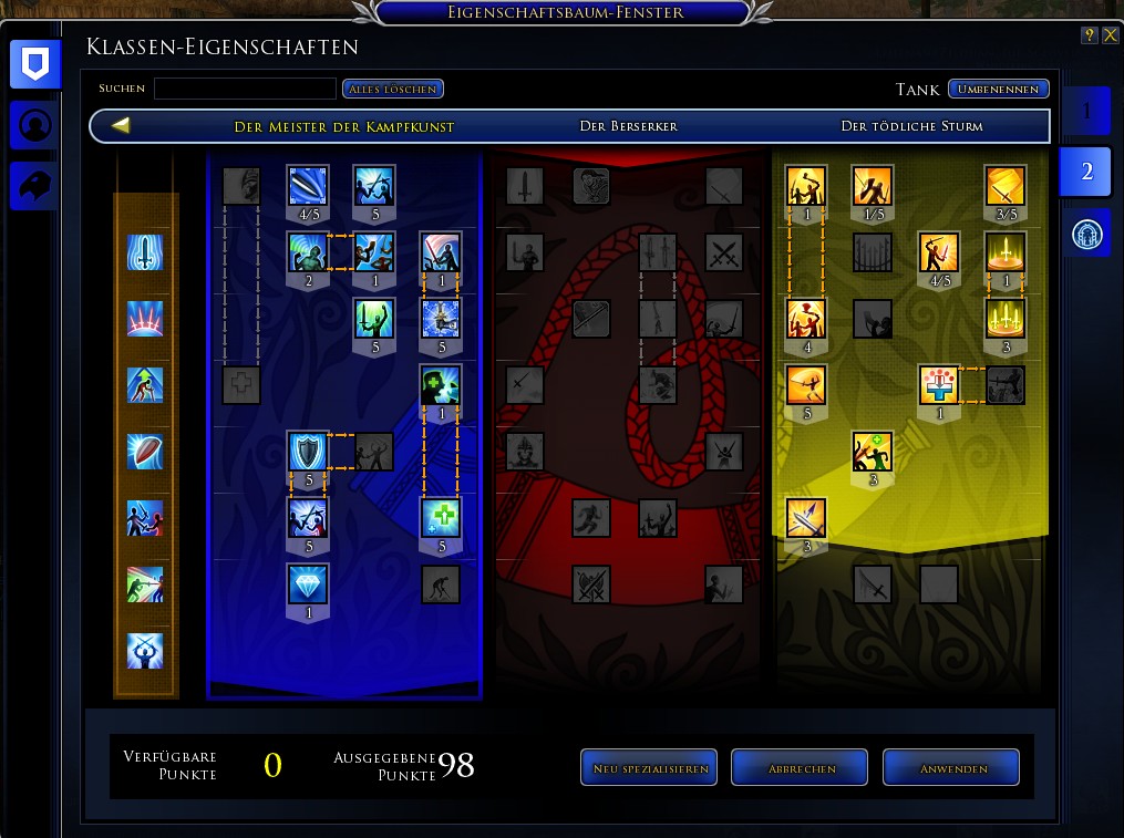 Blauer Waffenmeister