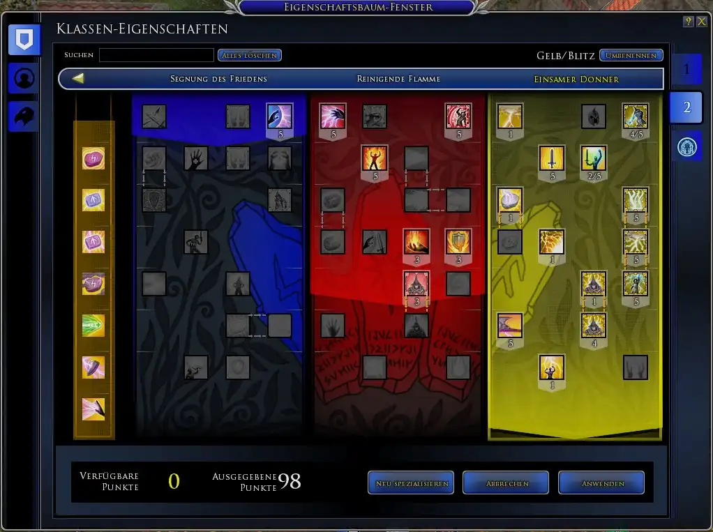 Klassen-Eigenschaften gelber Runenbewahrer LU46_1